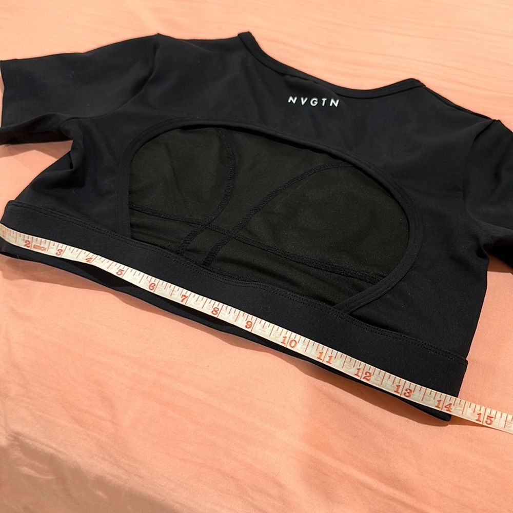 NVTGN OPEN TOP BLACK WORKOUT TOP ✨✨ - Picture 7 of 7